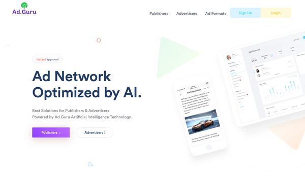 Ad.Guru - The Best Google AdSense Alternative Ad Network